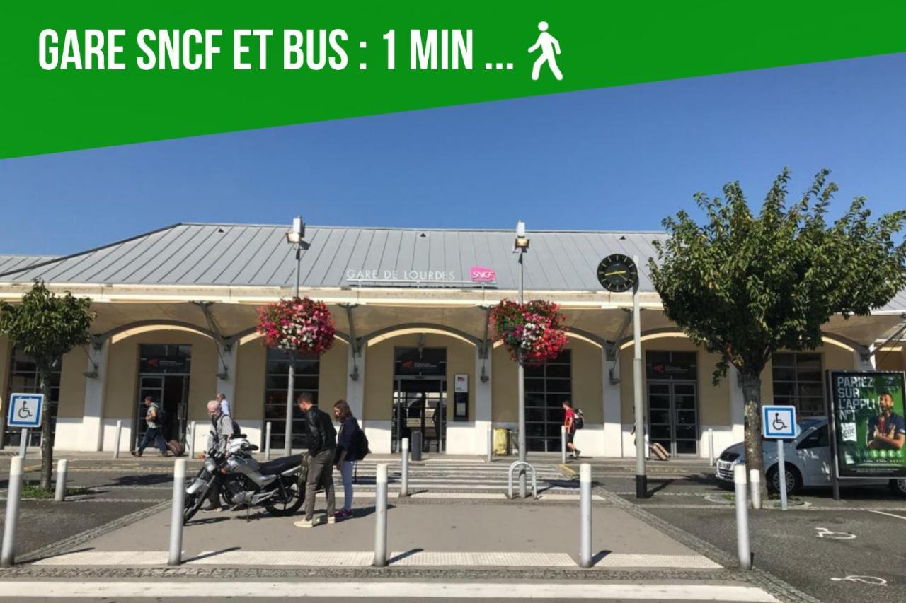 Loc Trotteur Le Pivoine Studio Grand Confort, Gare Sncf De Lourdes Eksteriør billede